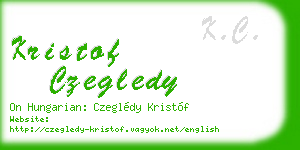 kristof czegledy business card